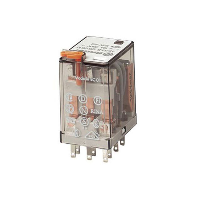 Auxilary Relay 5533 230VAC 3 Contacts with Push Button 7755338230