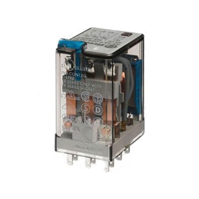 Auxilary Relay 5533 110VDC 3 Contacts with Push Button 7755339110