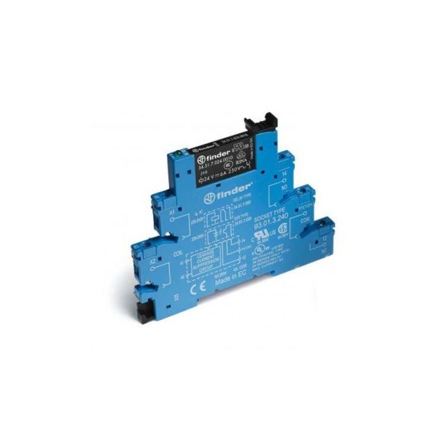 Miniature Relay with Base 3851 240VAC/DC 7385102406