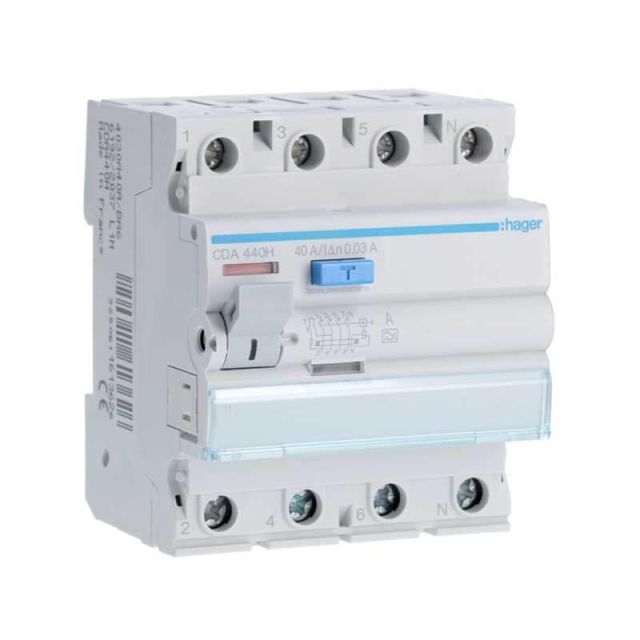 Residual Current Circuit Breaker Type Α 30mA 4x40A CDA440H