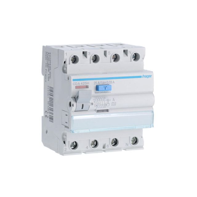 Leakage Relay 30mA 25A DC Quadrupole CDA425H