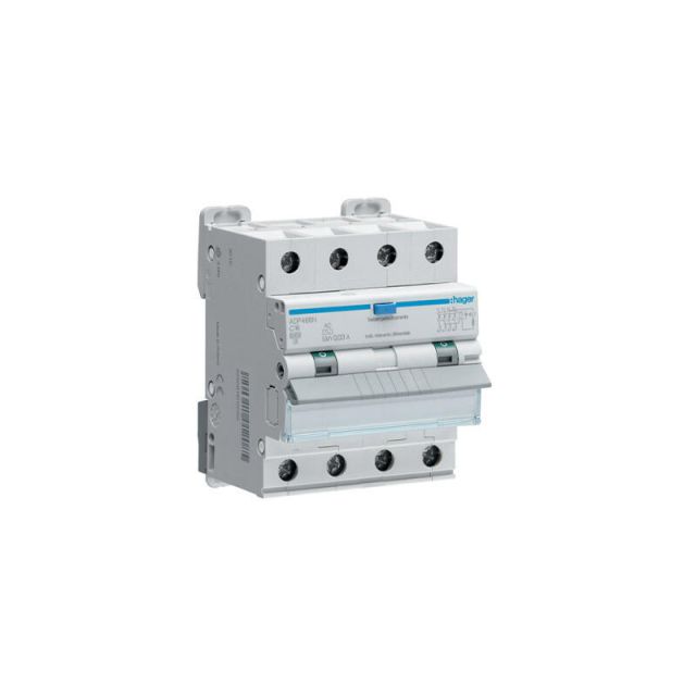 Residual Current Circuit Breakers with Overcurrent Protection 30mA 6kA 4-Poles 32A ADM482H