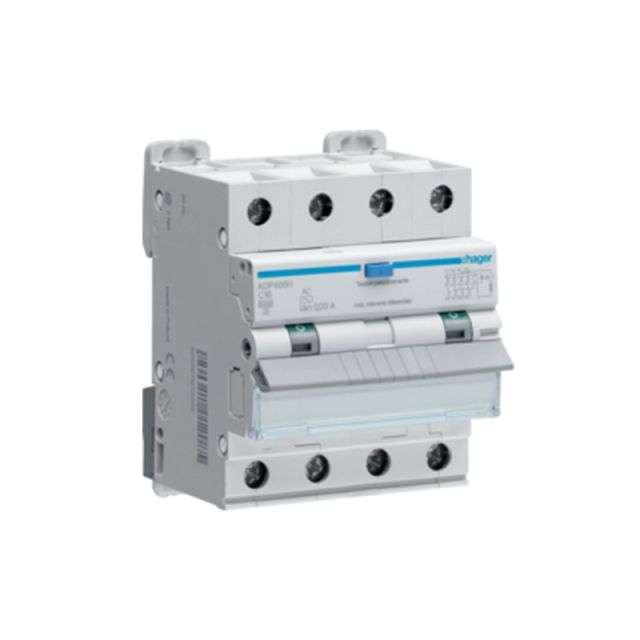 Ρελέ Διαρροής Α 4P 30mA και Ασφάλεια 6kA C 6A ADM456H