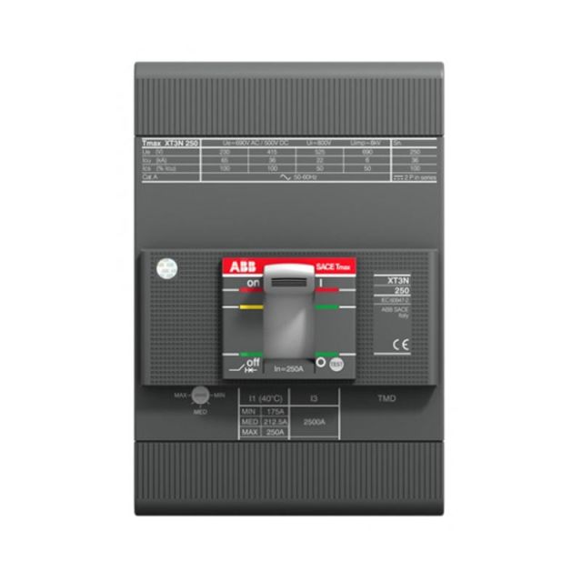 Circuit breaker 3Ρ 36kA 250A TMD XT3N250R250 FF  -  45478