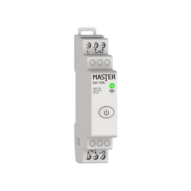 Smart Διακόπτης Ράγας 1 Channel Wi-Fi 1 230 VAC / 8A SW-1CHL