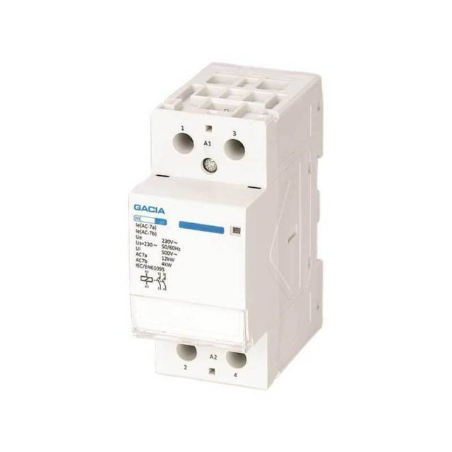 Ρελέ Ράγας 2x40Α 2ΝΟ 240VAC