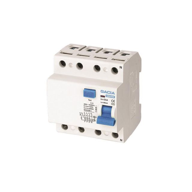 Ρελέ Διαρροής A 30mA 4x40A Gacia 500-37023