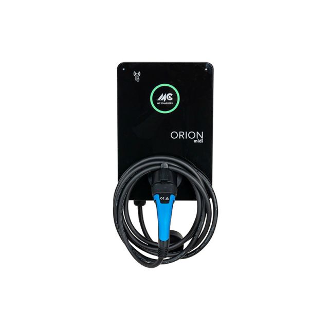 Φορτιστής Τριφασικός AC 22kW με 1 Ακροφύσιο Type 2 WiFi-RFID-Mid Energy Meter Rcd Type A 5m OD-22CG