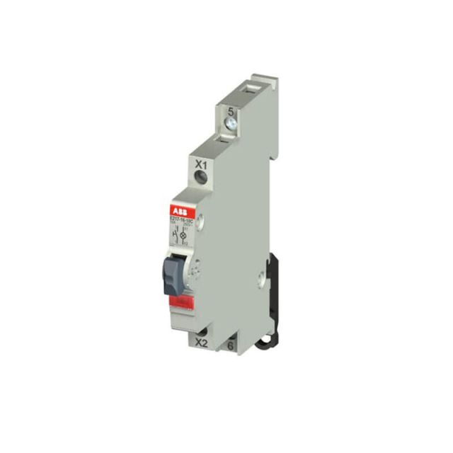 Lighting Button Red 1A 16A E217-16-10C 44178