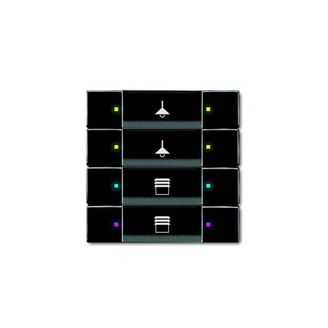 Multifunction Button KNX 6127/02-81-500 4/8F Black 80226