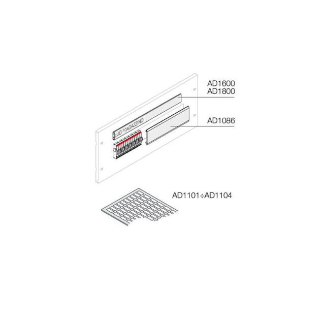 Label Cases 24 Modules AD1600 No20 43121