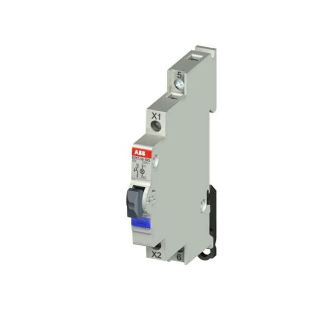 Illuminated Rail Push Button Blue 1K,16A E217-16-01G 44201