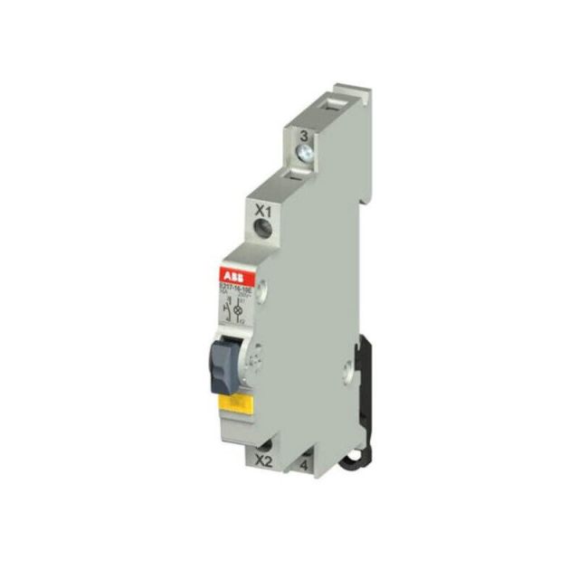 Illuminated Rail Push Button Yellow 1A 16A E217-16-10E 44180