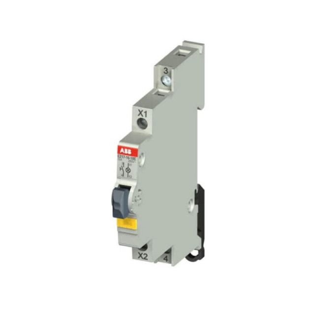 Illuminated Rail Push Button Yellow 1K 16A E217-16-01E 44183