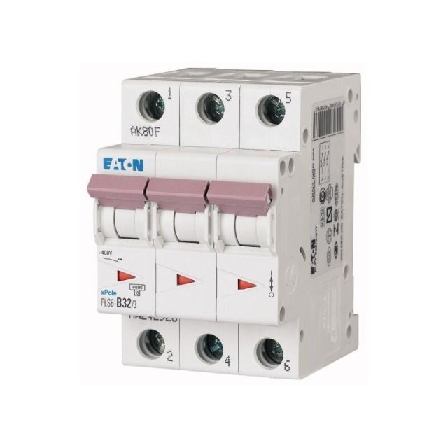 Miniature Circuit Breaker 3-Poles PLS6 32A 6kA