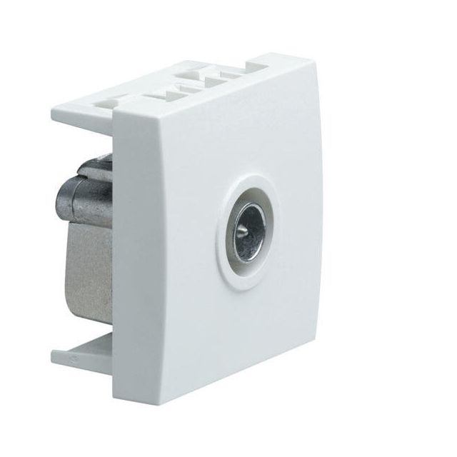 Systo TV Socket 2 Modules Pure White WS251