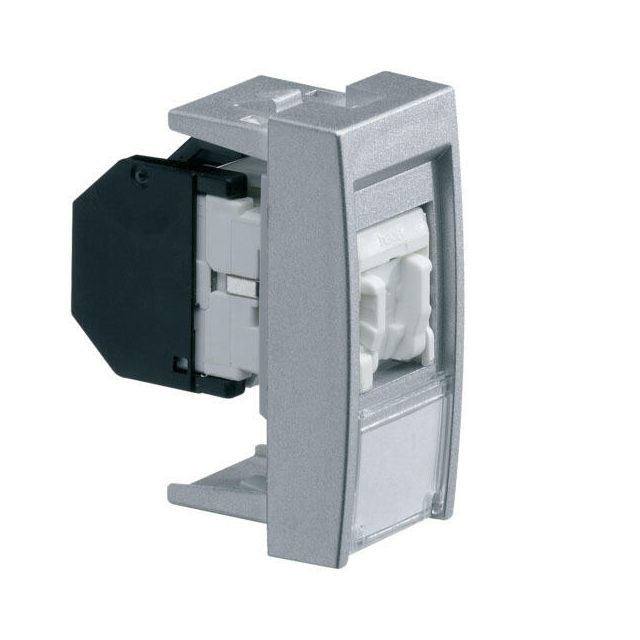Systo Socket RJ45 5E UTP 8E White Aluminium WS210T
