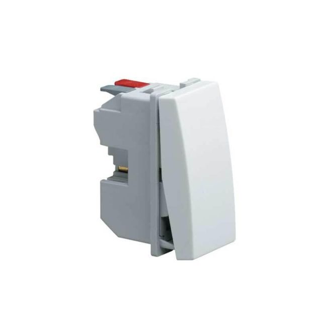 Systo Push Button 1 Module Pure White WS027