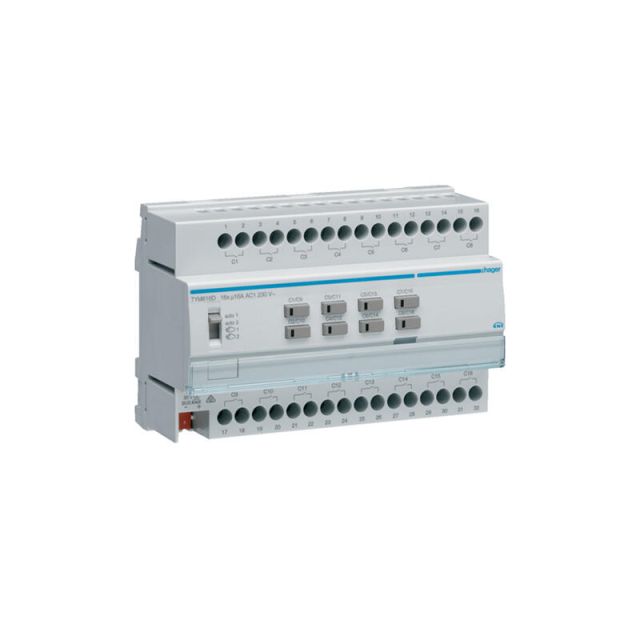 Actuator KNX 16 Lighting Commands / 8 Electric Rollers PRO 16A C TYM616D