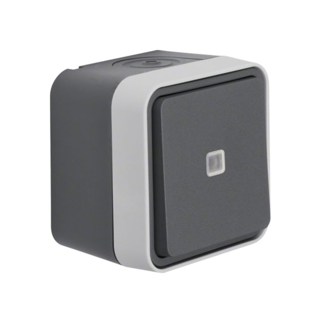 Cubyko IP55 Complete Wall Mounted Switch A/R Lighting Gray WNC002