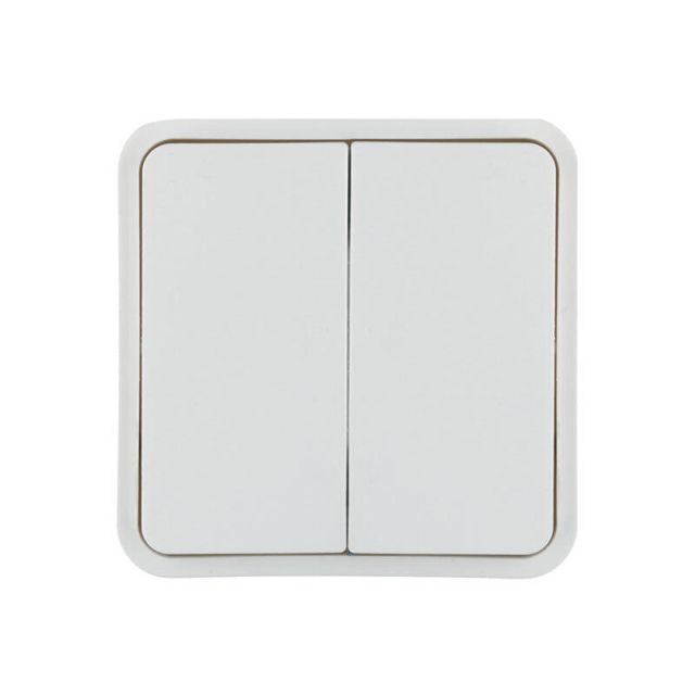 Cubyko IP55 Plate KNX 2 Gangs White WNT944B