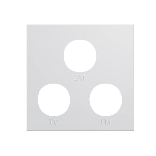 Gallery Plate TV+FM+SAT 2 Modules Pure WXD256B