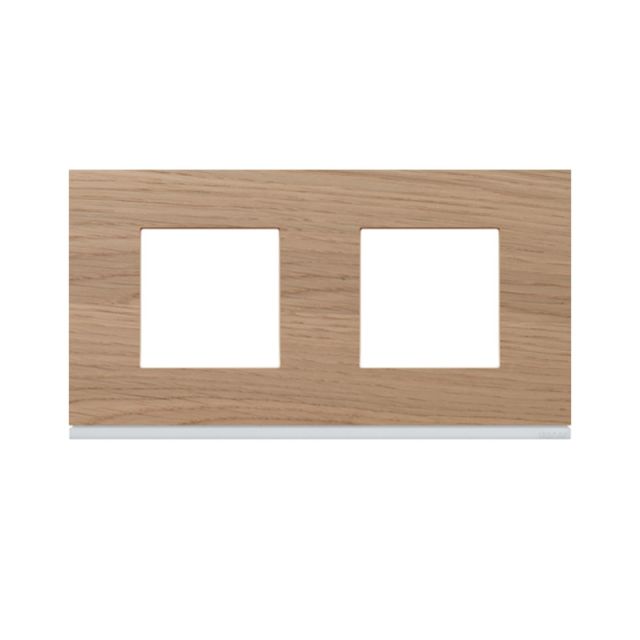 Gallery Horizontal Frame 2 Gangs Oak Wood WXP4712