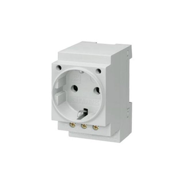 Schuko socket outlet 2P+E 16A rail mounting  -  5TE6800
