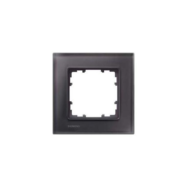 Miro Frame 1 Gang Black Glass 5TG1201-2
