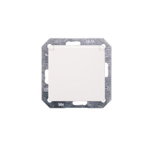 Delta Schuko Socket White Titanium I-System 5UB1915