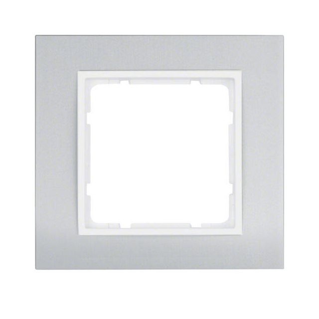 Berker B.3 Frame 1 Gang White Aluminium 10113904