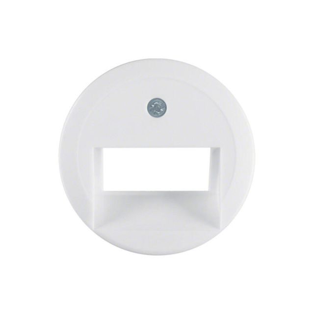 Berker 1930 Telephone/Network Plate 2 Gang Polar White 1409