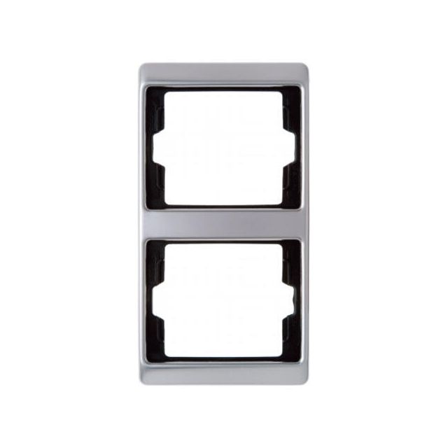 Berker R.Classic Frame 2 Gangs Vertical Pearl Light Gray 13240004