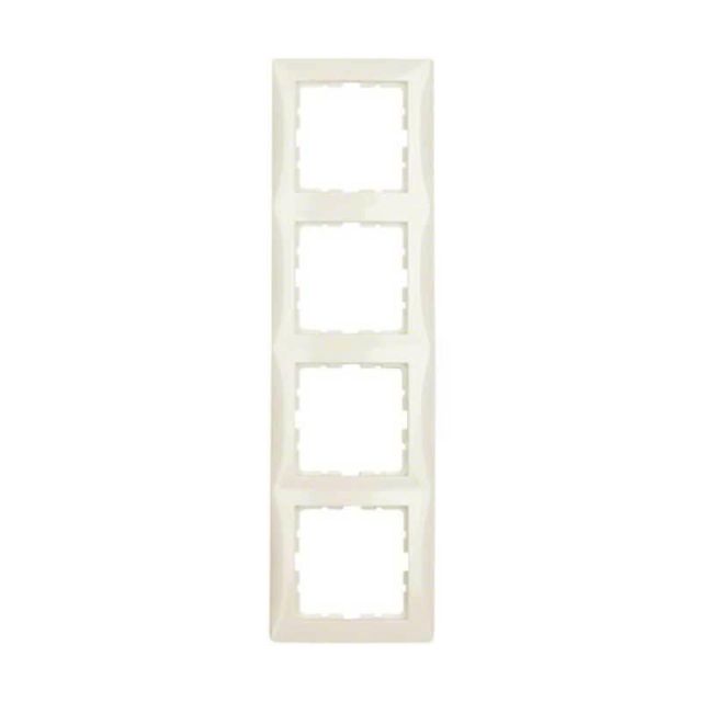 Berker R.Classic Πλαίσιο 3 Θέσεων Κάθετο Beige Red 13340001