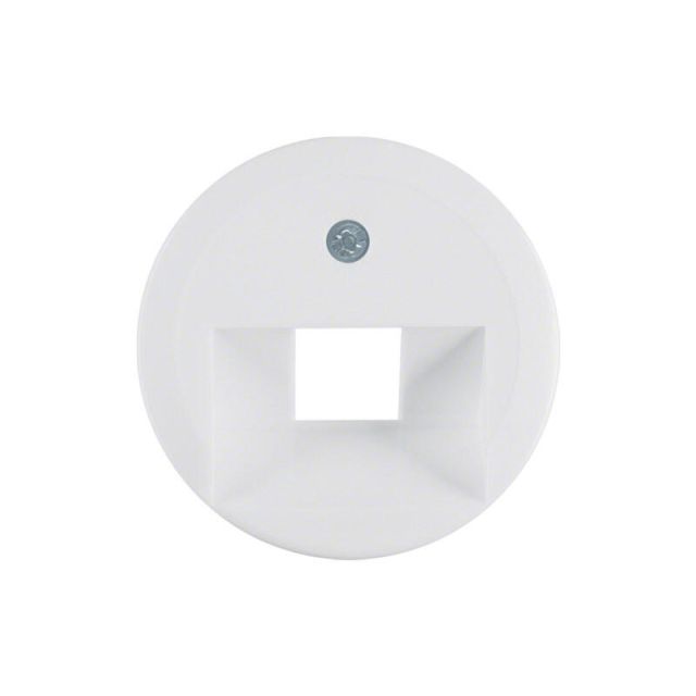 Berker 1930 RJ11/RJ45 Plate Pure White 1407