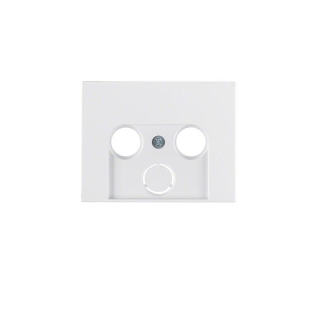 Berker K.1 TV/RD/SAT Plate Pure White 12017019