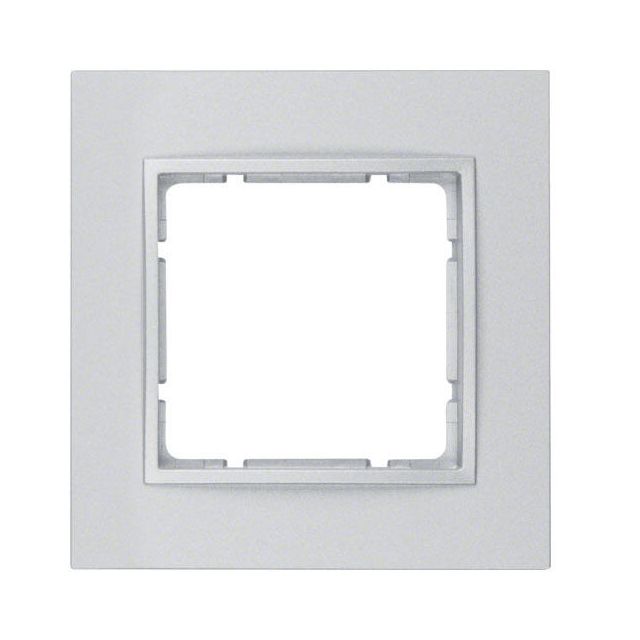 Berker B.7 Πλαίσιο 1 Θέσης White Aluminium 10116424