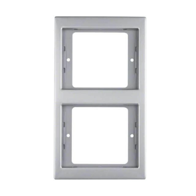 Berker K.5 Frame 2 Gangs Pearl Light Gray 13237004