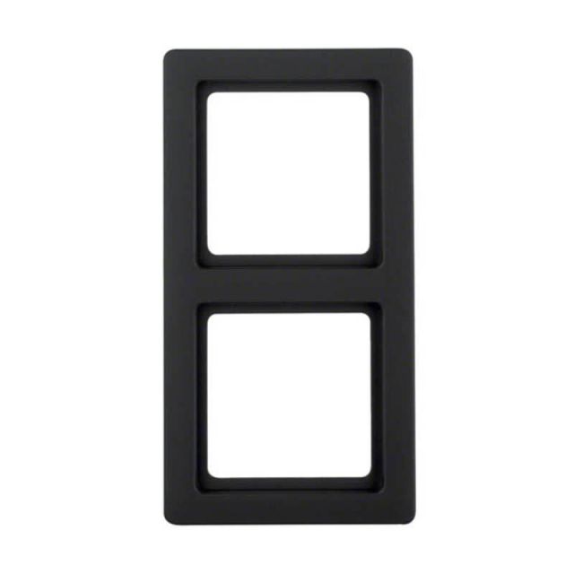 Berker Q.1 Frame 2 Gangs Black Grey 10126086