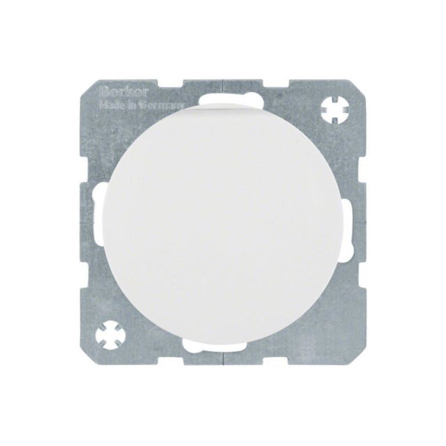 Berker R.Classic 2P+E Socket with LidPure Pure White 47512089