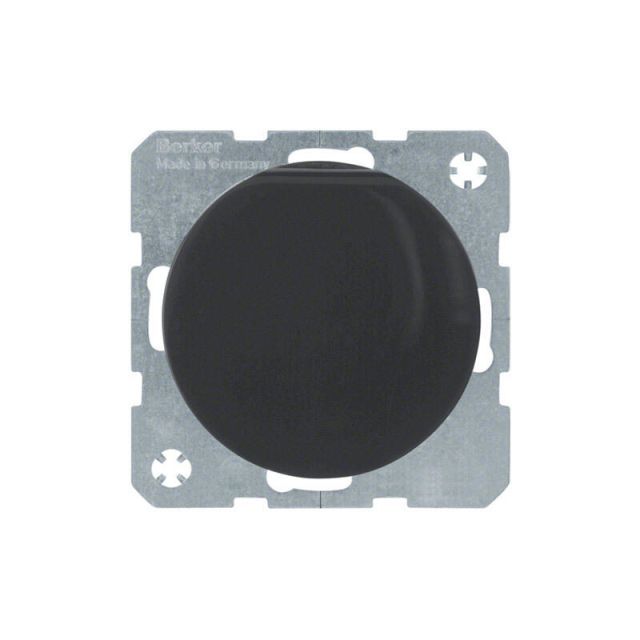 Berker R.3 2P+E Socket with Lid Jet Black 47512045