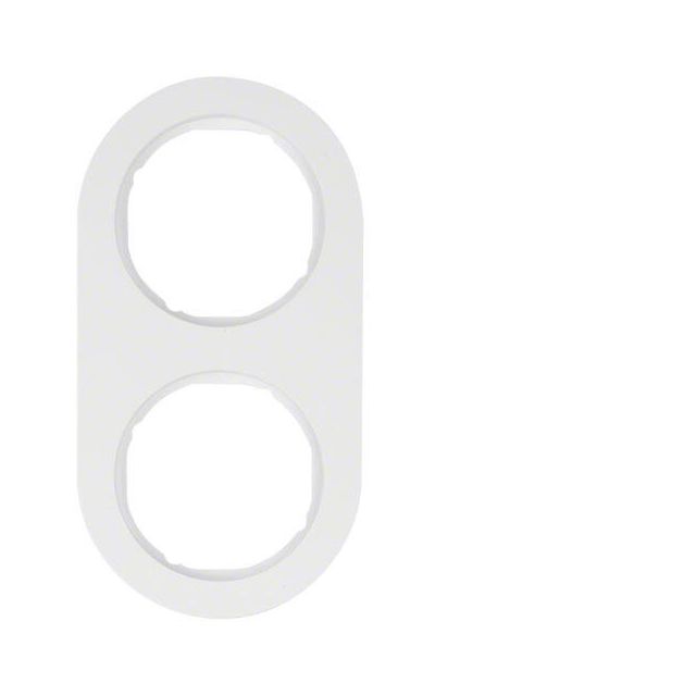 Berker R.Classic Frame 2 Gangs Pure White 10122089