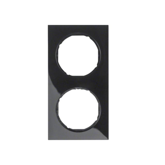 Berker R.3 Frame 2 Gangs Jet Black 10122245