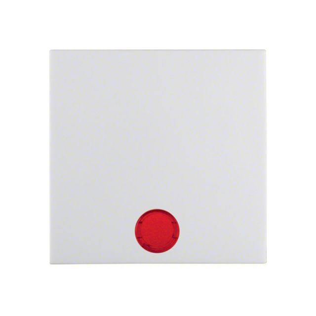 Berker R.Classic Switch/Push Button Plate Pure White 16218989