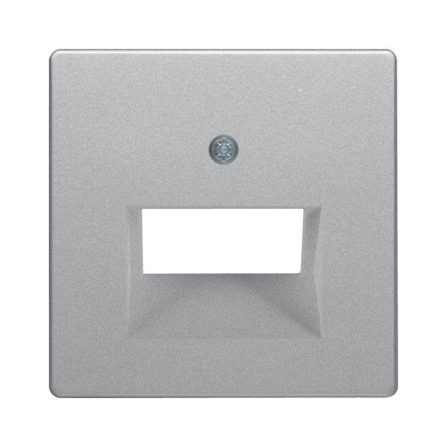Berker Q.1 RJ11-RJ45 2 Gangs Plate White Aluminium 14096084