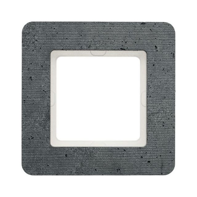 Berker Q.7 Frame 1 Gang Concrete Gray 10116020