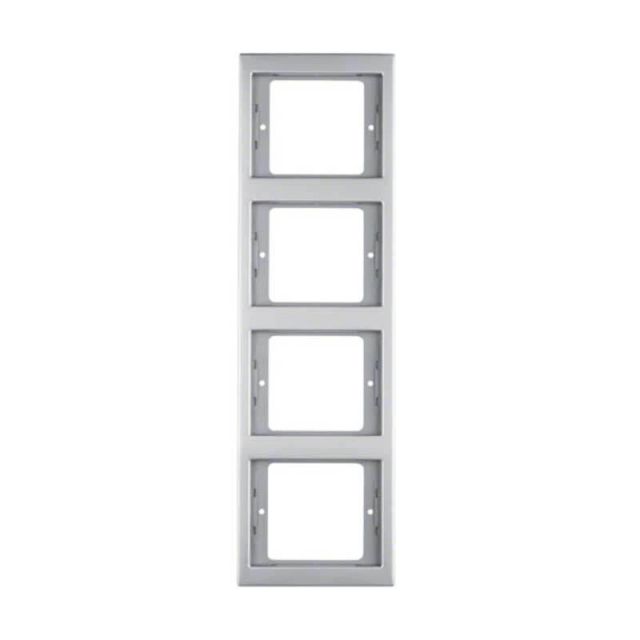 Berker R.Classic Frame 4 Gangs Pearl Light Gray 13437004