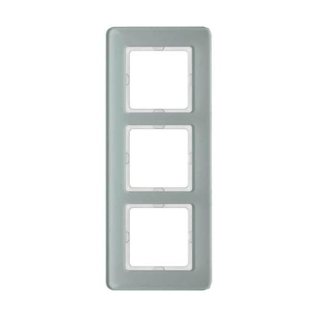 Berker Q.7 Frame 3 Gangs Pure White 10136079
