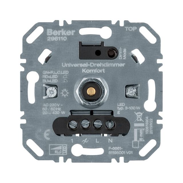 Berker R.3 Universal Dimmer Mechanism 296110