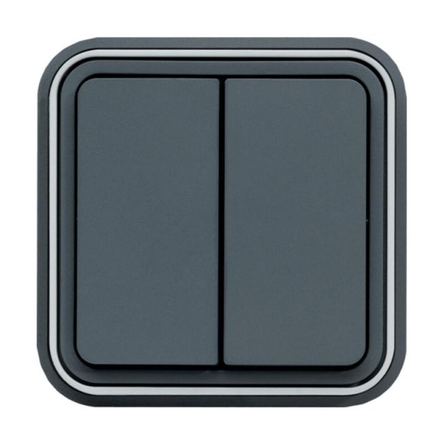 Cubyko IP55 Complete Recessed Switch 2P A/R Gray WNE040G
